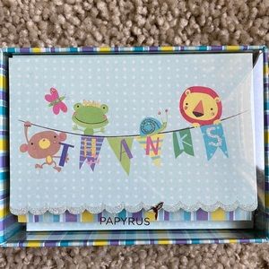 NIB Papyrus adorable thanks cards with envelopes